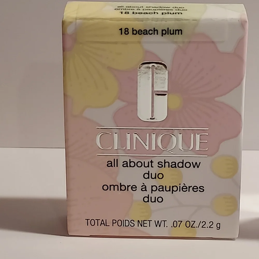 CLINIQUE All About Shadow Duo *BEACH PLUM* / 0.07 oz / New in Box - Picture 4 of 5